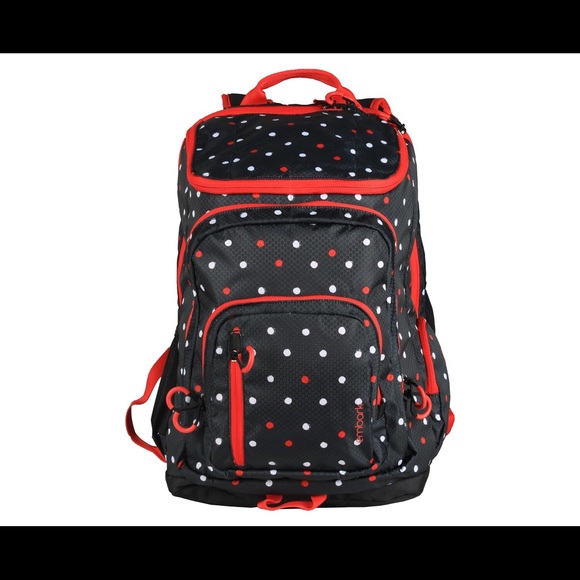 Jartop Elite Embark Red Polka Dot 19” Backpack NWT - Picture 2 of 5